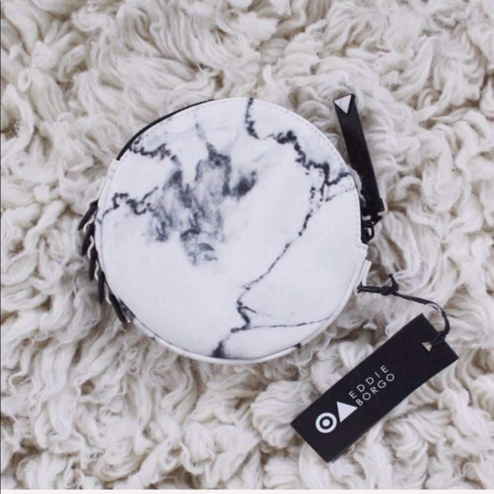 Accessories | White Marble Leather Clutch - Picture 1 of 4